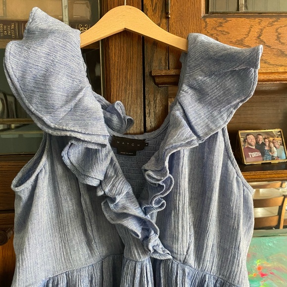 Hatch Collection Sarah dress in steel blue size 3 - Picture 2 of 4